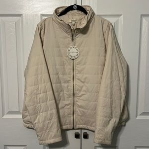 NWT Ladies Umgee Lightweight Quilted Zip Up Jacket - Size XL